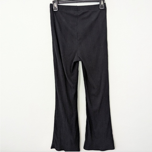 Aerie High Waisted Ribbed Black Pants - Picture 3 of 6
